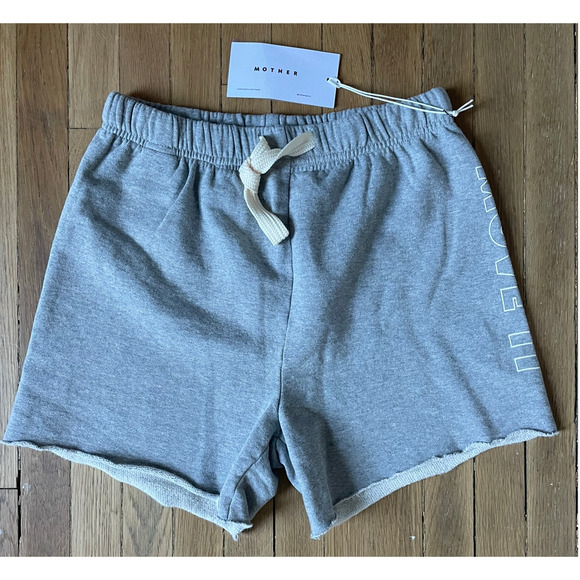 Mother Denim Bender Short Fray Gray Fleece Athletic Shorts Size XL X-Large - Picture 1 of 6